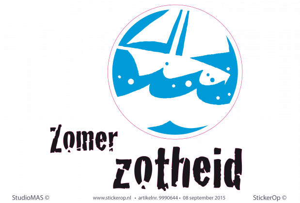 Deursticker - logo Zomer Zotheid muurstickers zakelijk logo zomer zotheid