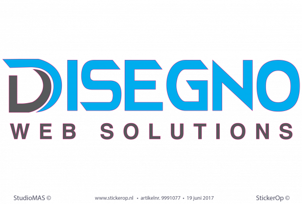 Muursticker zakelijk logo - Designo web solutions