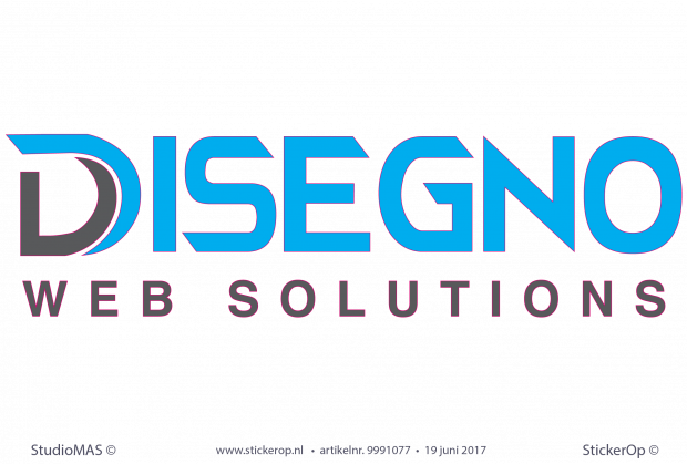 Muursticker zakelijk logo - Designo web solutions Muursticker zakelijk logo - Designo web solutions