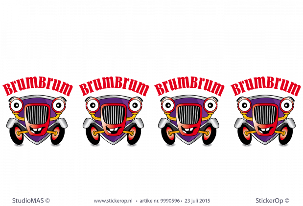 Deursticker zakelijk logo - BrumBrum muurstickers zakelijk logo brumbrum