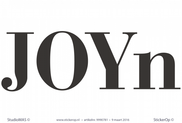 muurstickers zakelijk logo Joyn