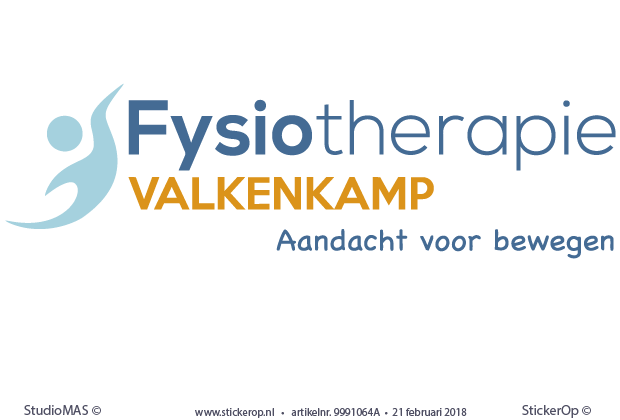Muursticker zakelijk logo - Fysio Valkenkamp