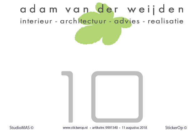 Lichtbakstickers Adam van der Weijden - interieur architectuur - Adam-van-der-Weijden