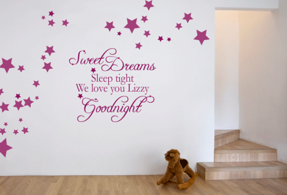 Muurstickers thema kinderkamer - dreams met