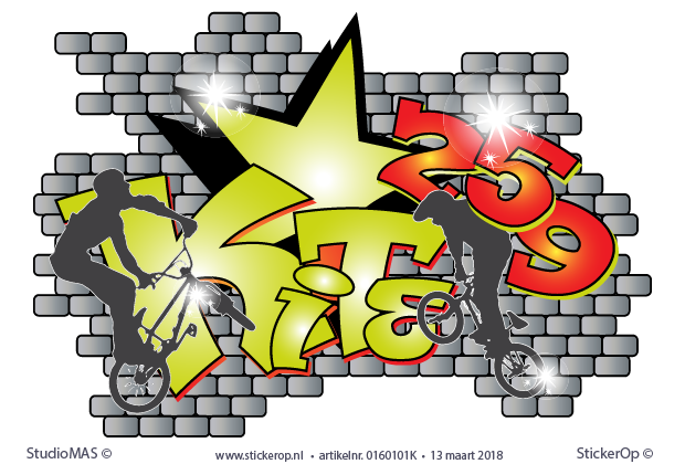 Muurstickers graffiti - Kite 259