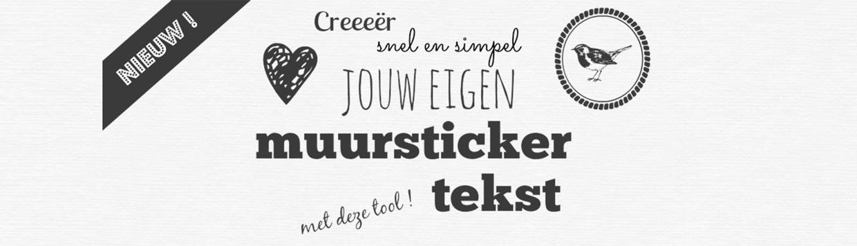 over Onderling verbinden Controversieel Zelf ontwerp muursticker maken met Stickerop ontwerp tool