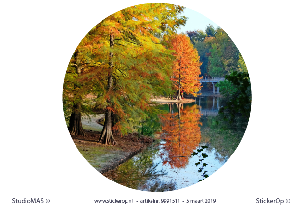 full colour van eigen foto - Laura's park muursticker fullcolour van eigen foto - Lauras park