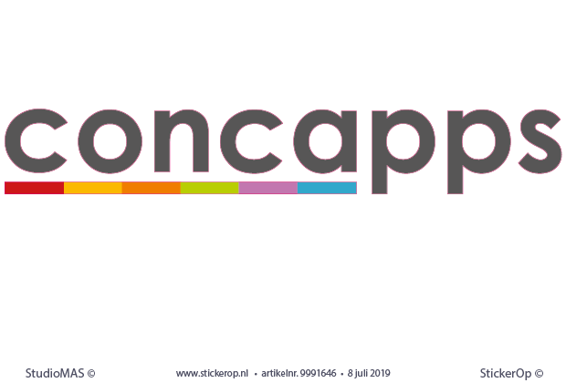 Muursticker zakelijk logo - Concapps - Concapps