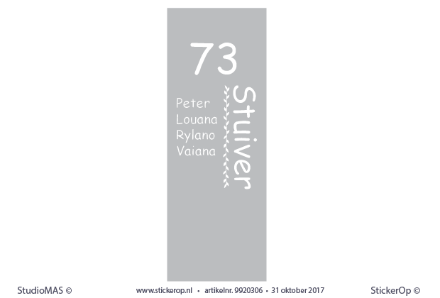deursticker familie Stuiver