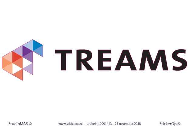 Muursticker zakelijk logo - Treams