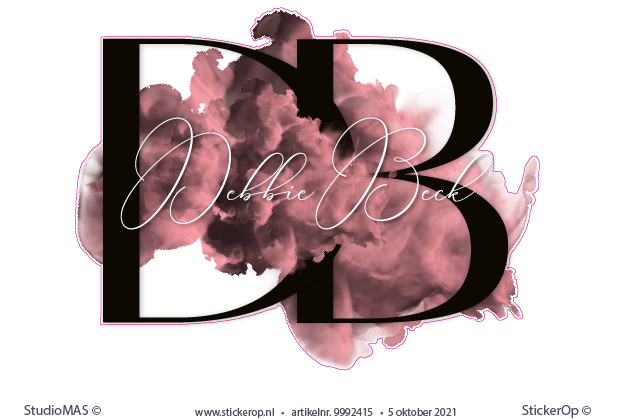 - muursticker van zakelijk logo - DB-Nails