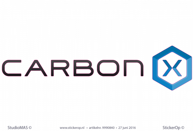 Muurstickers zakelijk logo - CarbonX Muurstickers zakelijk logo CarbonX