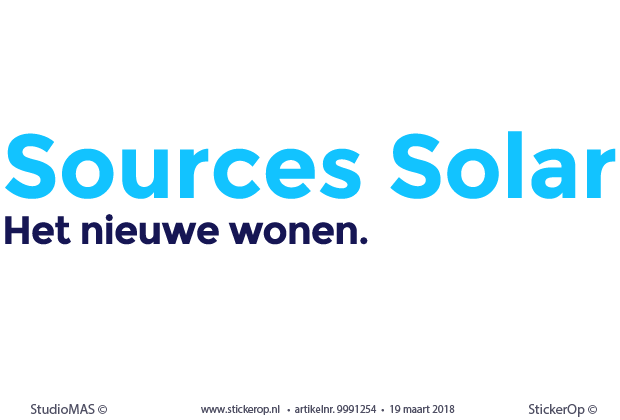 zakelijk gebruik - logo Sources Solar