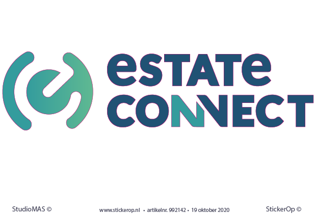 - muursticker zakelijk logo - Estate Connect