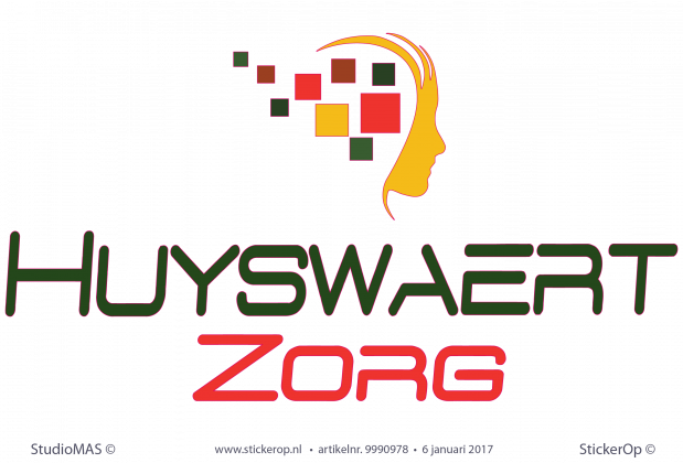 muursticker zakelijk logo Huyswaertzorg