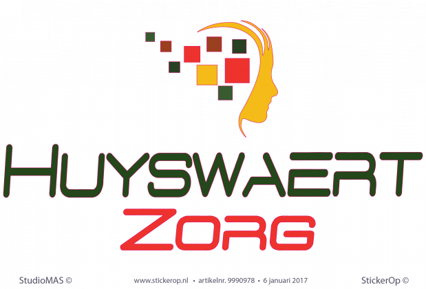 Muursticker zakelijk logo - Huyswaert Zorg muursticker zakelijk logo Huyswaertzorg