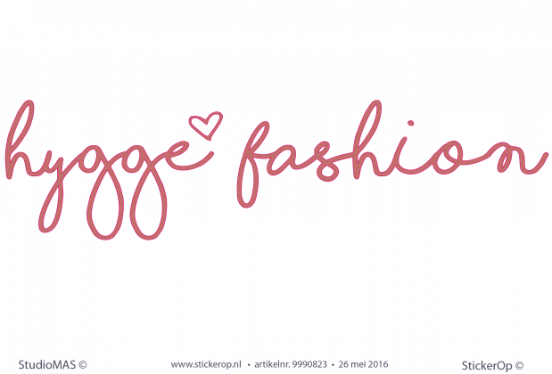 Logo sticker zakelijk - Hygge Fashion zakelijke logo Hygge Fashion