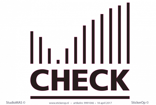 Muurstickers zakelijk logo - Check Salarissen muursticker-zakelijk logo Check salarissen