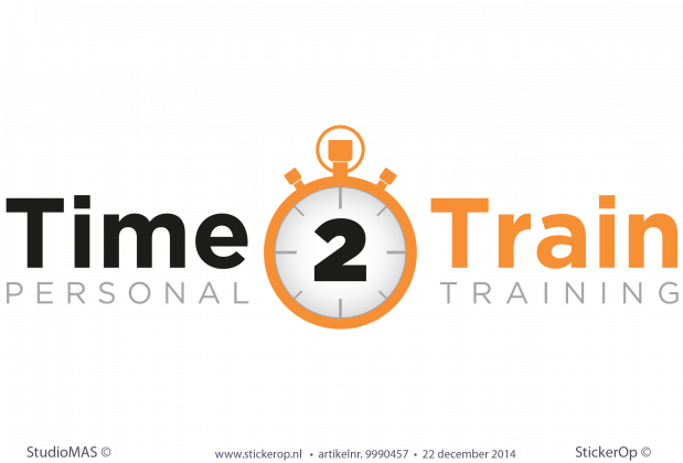 zakelijk stickers logo time train