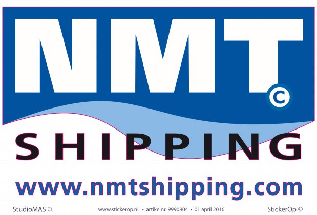 Muurstickers zakelijk logo NMT shipping