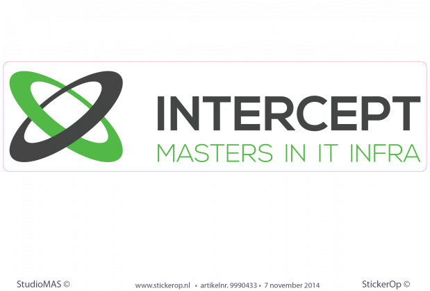 Logo Intercept muurstickers logo intercept