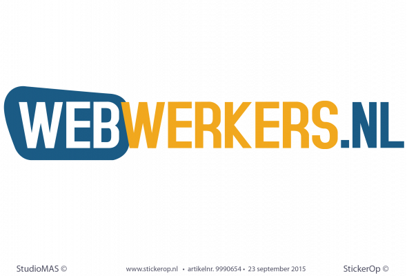 muursticker zakelijk logo webwerkers