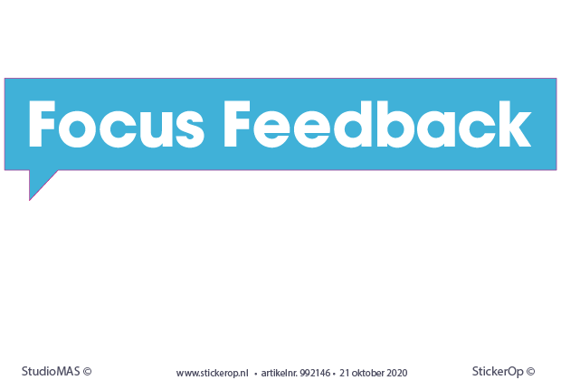 - muursticker zakelijk logo - Focus Feedback