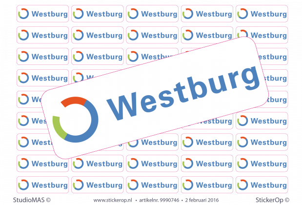 Machinesticker zakelijk logo Westburg