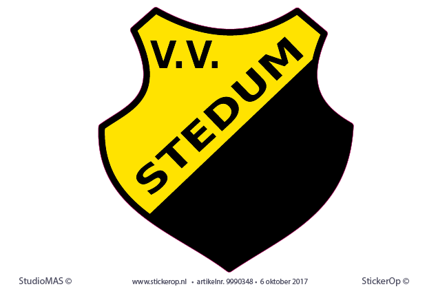 Muursticker clublogo - v.v. Stedum