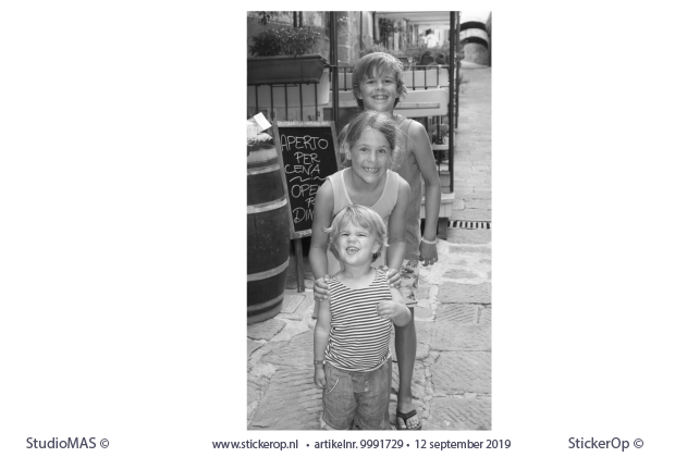 Muursticker van eigen foto - Nicole's kids - muursticker van eigen foto - Nicoles kids