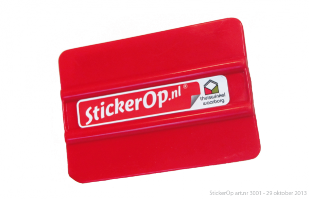Gereedschap voor het aanbrengen van muurstickers - Kunstof rakel