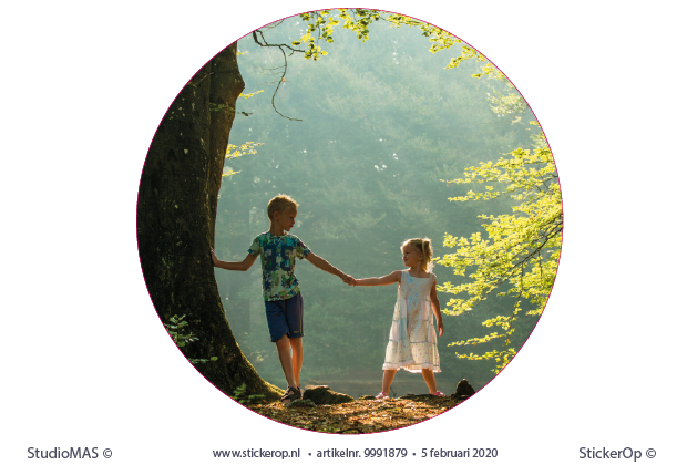 Muursticker van eigen foto - Wendy's kids eigen foto - Wendys kids