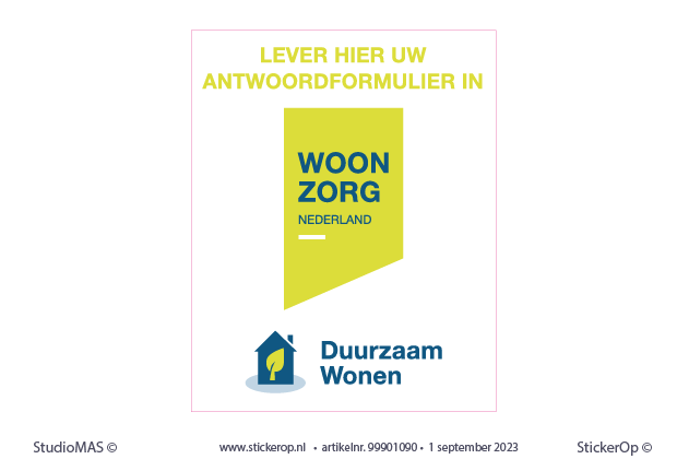 Muurstickers van zakelijk logo - brievenbus sticker sociale kant