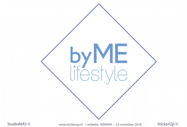 muursticker zakelijk logo By Me Lifestyle