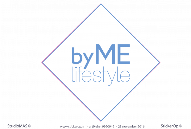Muursticker zakelijk logo - Be Me Lifestyle muursticker zakelijk logo By Me Lifestyle