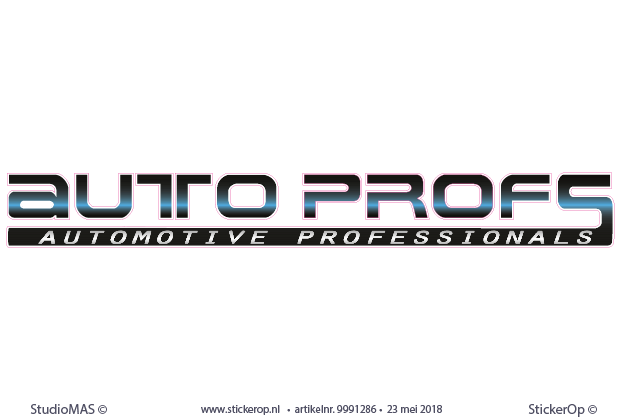 - muurstickers zakelijk gebruik - logo AutoProfs