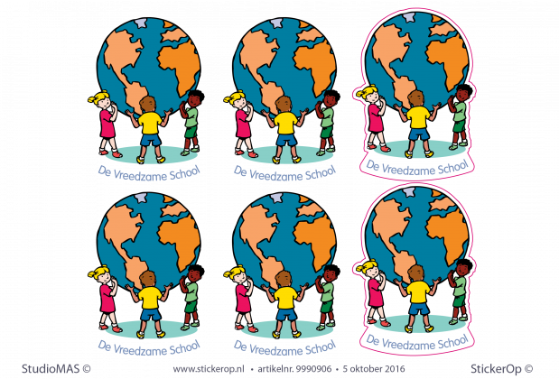 Stickers zakelijk logo De Vreedzame School