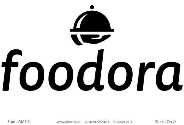 Muurstickers zakelijk logo - Foodora 02 Muurstickers zakelijk logo Foodora02