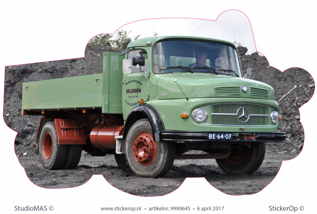 Muursticker van foto - Anke's truck 02 Sticker van zelf aangeleverd plaatje - Ankes truck 02