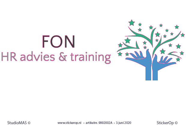Muursticker van zakelijk logo - FON HR - muursticker logo - FON HR