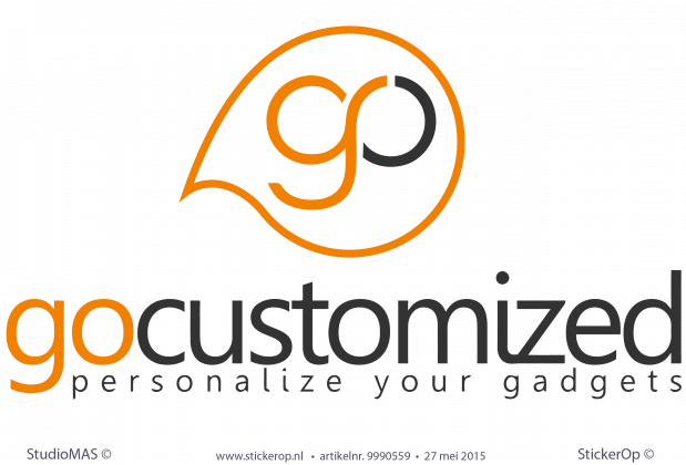 Muursticker zakelijk logo - Go Customized muursticker zakelijk logo go customized