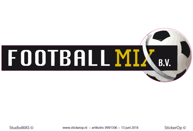 muurstickers zakelijke toepassing - logo FootballMix
