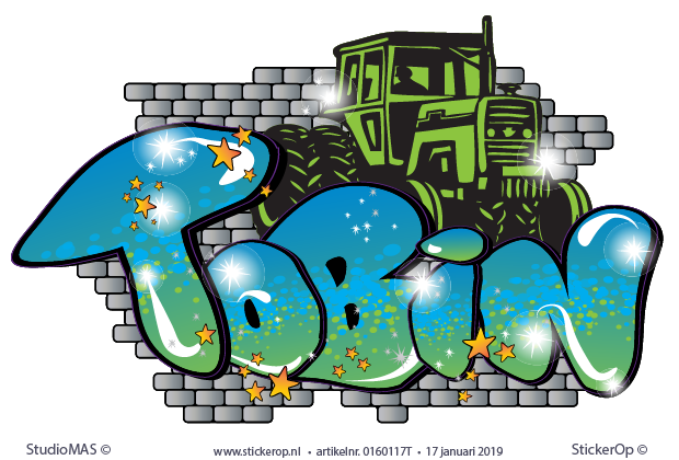 graffiti met trekker - Tobin