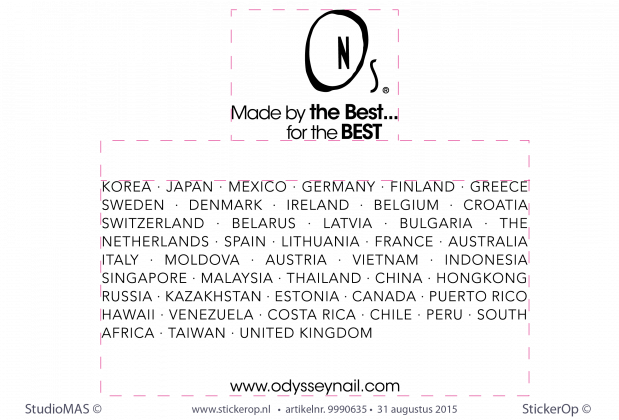 muurstickers zakelijk-logo odysseynail