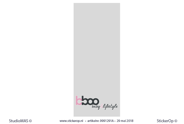 Raamstickers zakelijk gebruik - Logo B-Boo in zandstraalfolie raamstickers zakelijk gebruik - logo B-BOO met zandstraalfolie