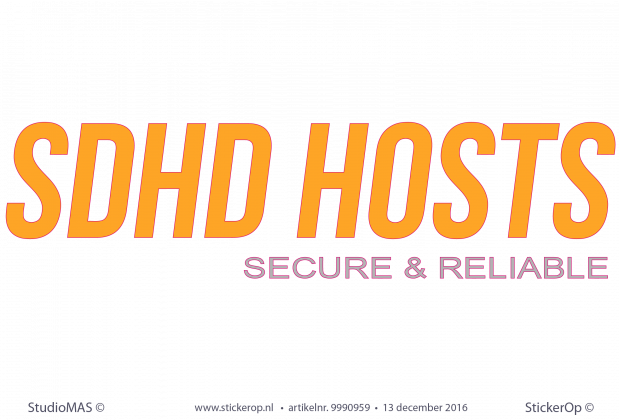 Muursticker zakelijk logo SDHD
