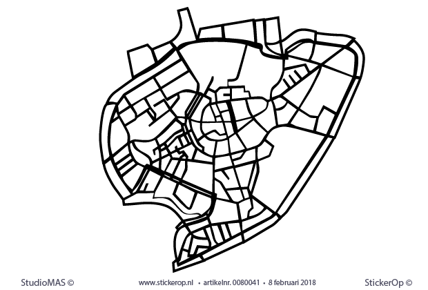 plattegrond stad - Breda