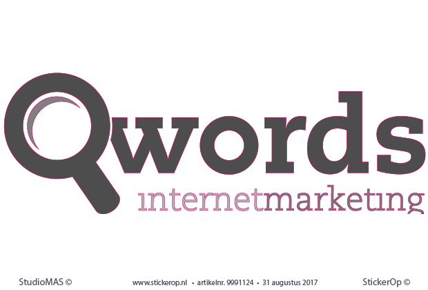Muurstickers zakelijk logo - Qwords