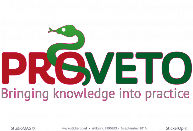 Muurstickers zakelijk logo - Proveto Muurstickers zakelijk logo Proveto