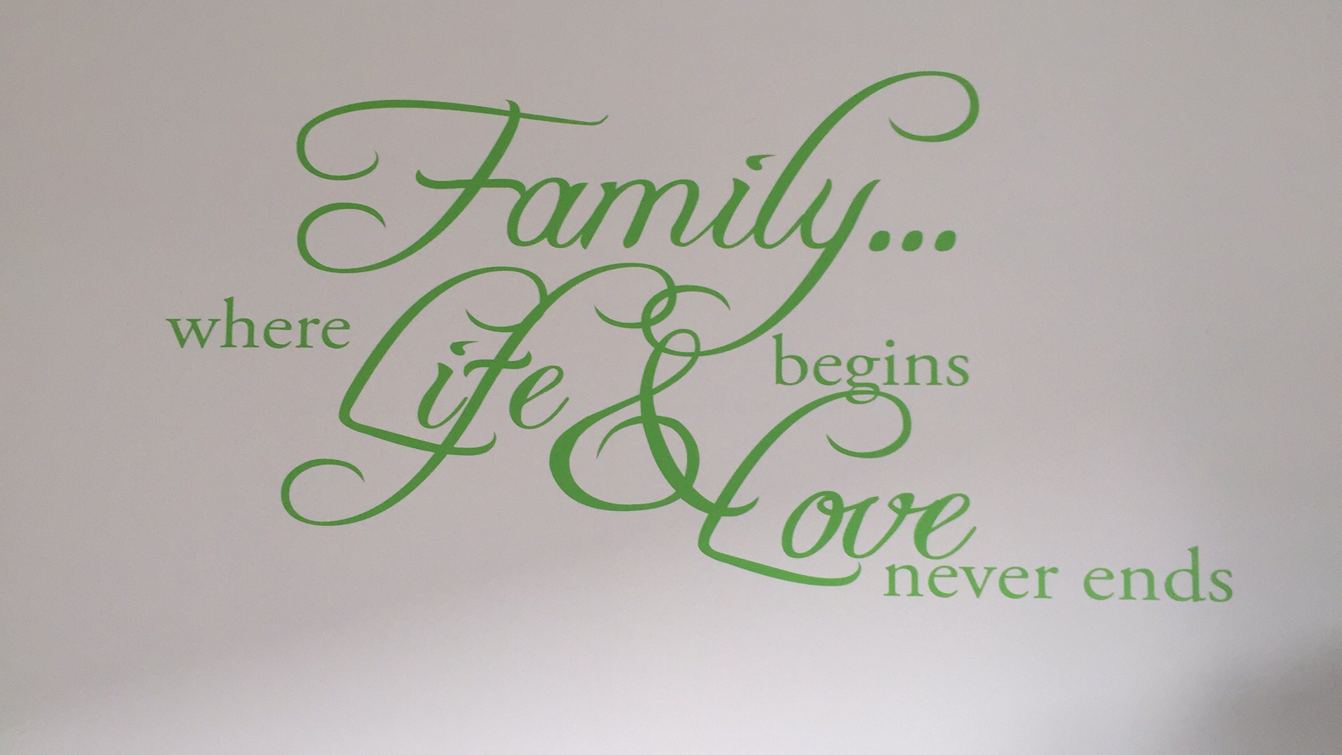 Stickerop family, where life begins